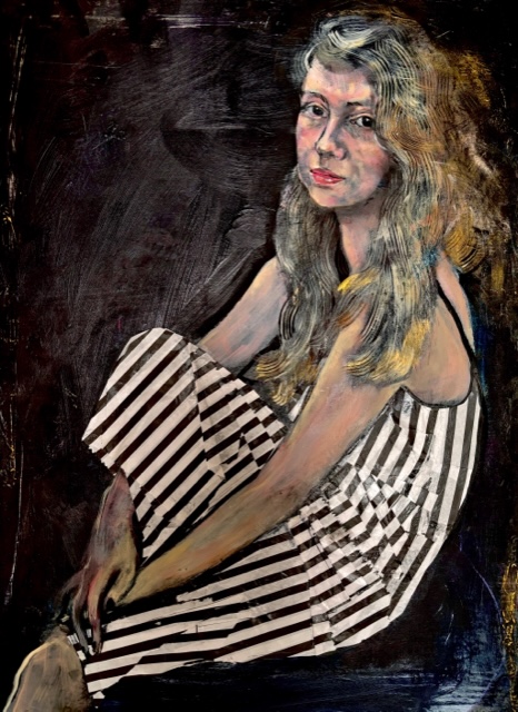 Multi Media, Pastel, Acrylic Paint & Collage. 